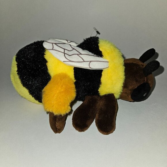 Wild Republic EcoKins Mini Bee Plush 8.5" Black Yellow Bumble Honey Toy w/TAG - Picture 4 of 10